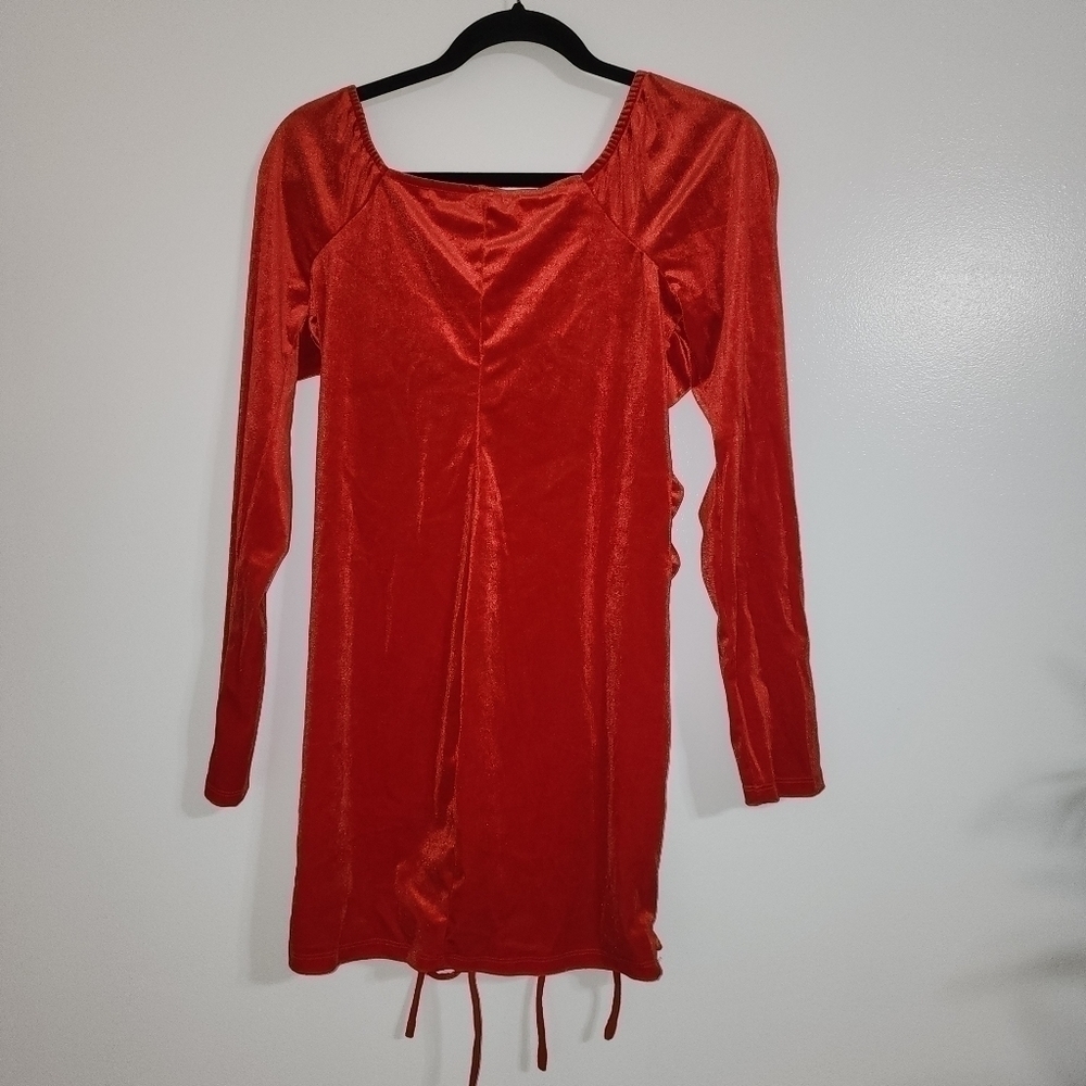 Wild Fable Red ruched bodycon dress - Picture 4 of 8